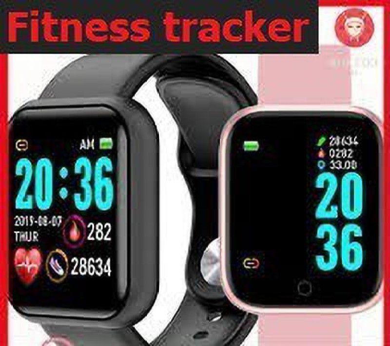 Bashaam S1317 (D20) PLUS MULT FACES FITNESS TRACKER SMART WATCH BLACK(PACK OF 1) Smartwatch  (Black Strap, free)