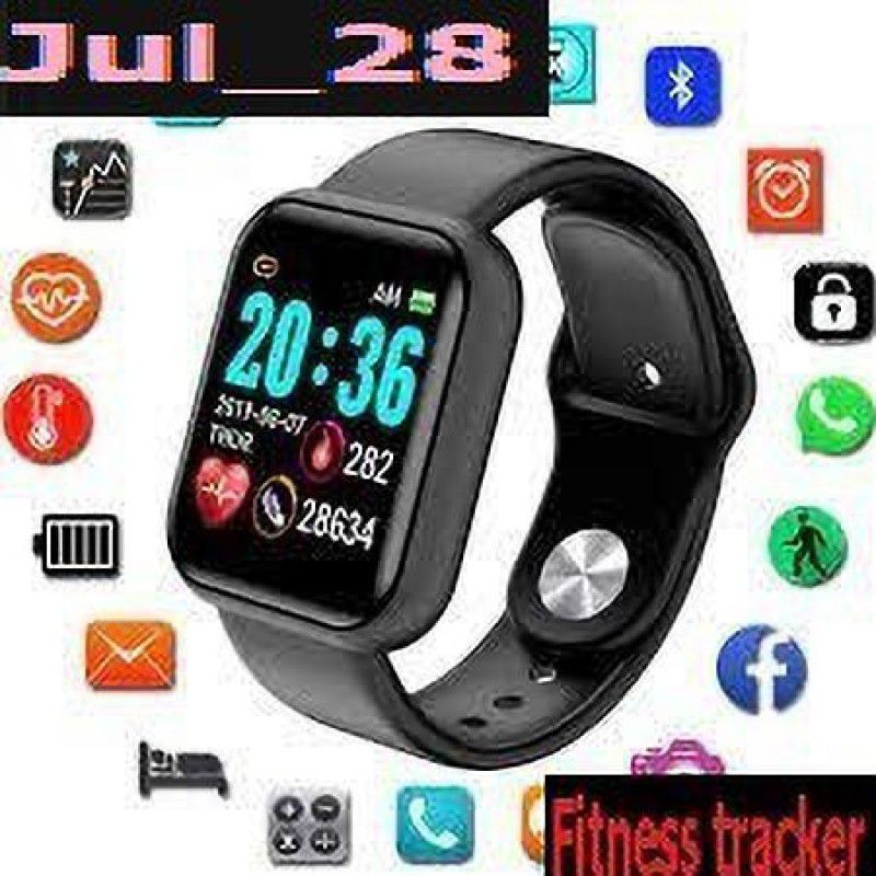 Bashaam S1012 (D20) MAX ACTIVITY TRACKER STEP COUNT SMART WATCH BLACK(PACK OF 1) Smartwatch  (Black Strap, free)