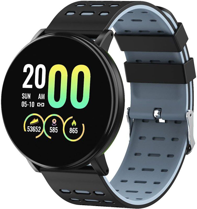 Tech Beast Smart Watch with HD OLED Display, Heart & SpO2 Monitoring, Sports Modes Smartwatch  (Black Strap, FREE SIZE)