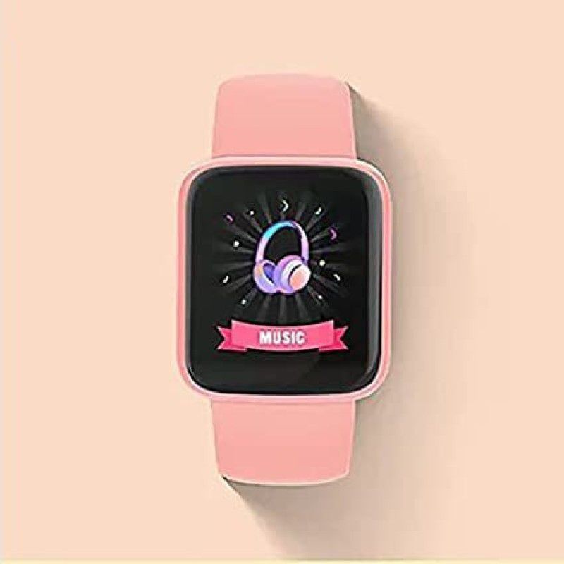 Tech Beast A1 Pink, 1.44 inches Color Smart Watch Men Women Fitness Tracker Smartwatch  (Pink Strap, Free)