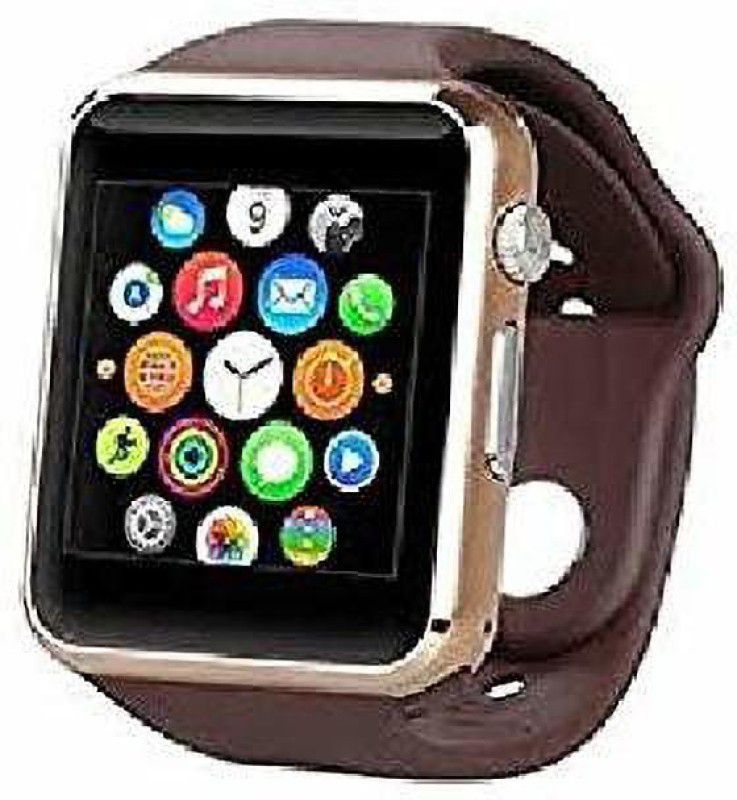 Tech Beast a1 notifier calling smartwatch Smartwatch (Gold Strap, FREE SIZE) Smartwatch  (Brown Strap, Free size)