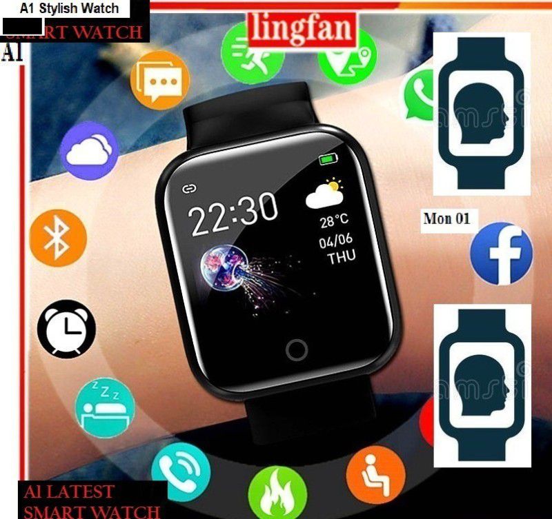 BYDYE -MA_NOV-Y68_348 Smartwatch  (Black Strap, Free)