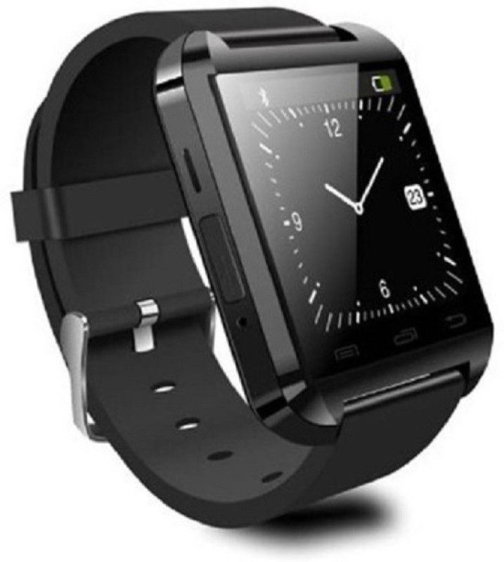Devinez U8+ Fitness Smartwatch  (Black Strap, Regular)