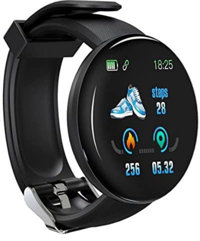 Tech Beast Smart Watch Fitness Band 35 mm Black Color, Black Strap Smartwatch  (Black Strap, FREE SIZE)