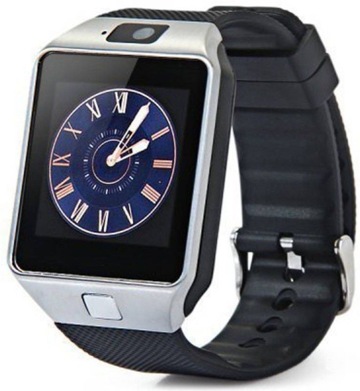 Diamoda BZ09 SILVER SMARTWATCH Smartwatch  (Black Strap, REGULAR)
