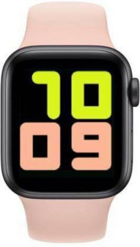N-WATCH 4G OP:0P Android SmartWatch With IOS Watch Smartwatch  (Pink Strap, Free)