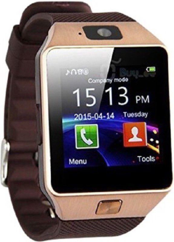 WDS WDS10032 phone Smartwatch  (Gold, Brown Strap, Regular)