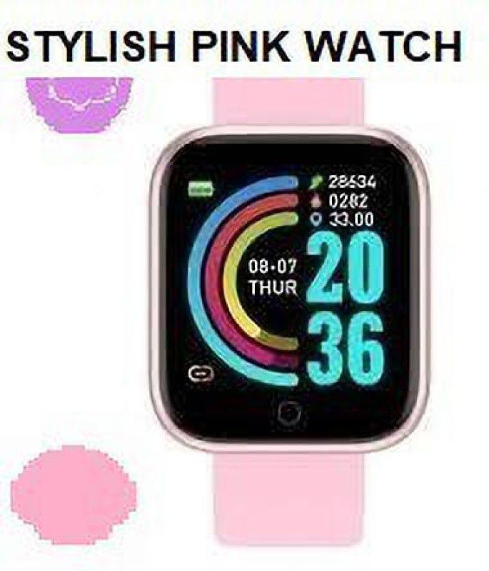 ACTARIAT D2507_D20PINK ULTRA HEART RATE MULT FACES SMART WATCH (PACK OF 1) Smartwatch  (Pink Strap, Free)