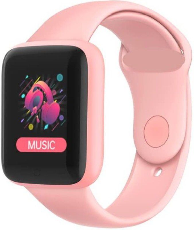 Tech Beast Y68 Smartwatch Android FitnessTracker Waterproof Heart Rate Monitor Watch-Pink Smartwatch  (Pink Strap, Free)