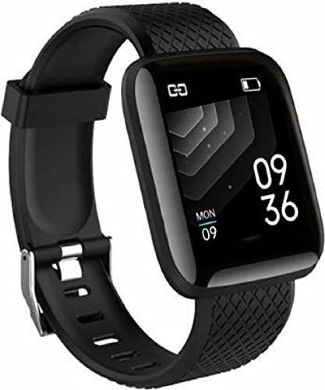 Nikroad Smart Fitness Activity Bracelet Smartwatch  (Black Strap, Free)