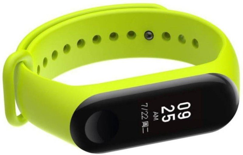Mzee Bluetooth Smart watch Fitness Band  (Green Strap, Size : Free)