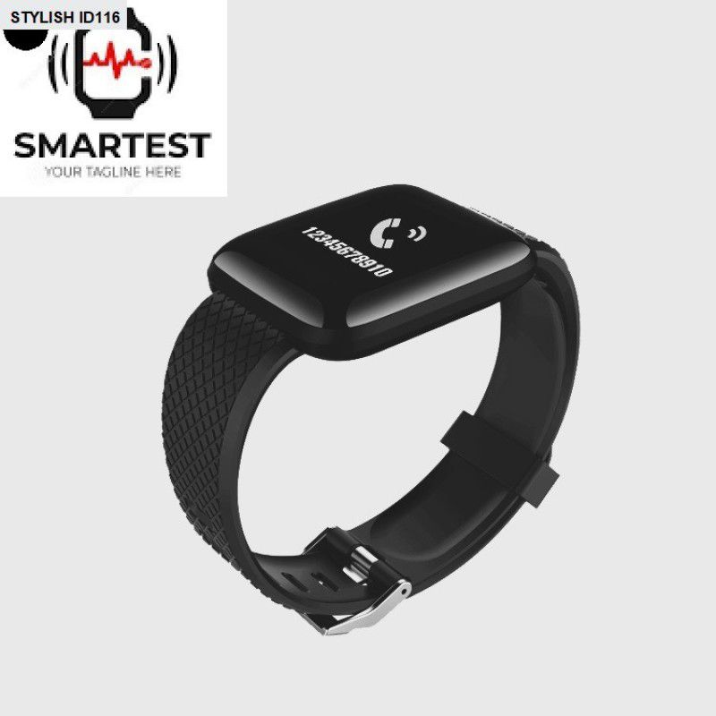 YORBAX A265 ID116_LATEST FITNESS TRACKER ACTIVITY TRACKER SMART WATCH (PACK OF 1) Smartwatch  (Black Strap, Free)