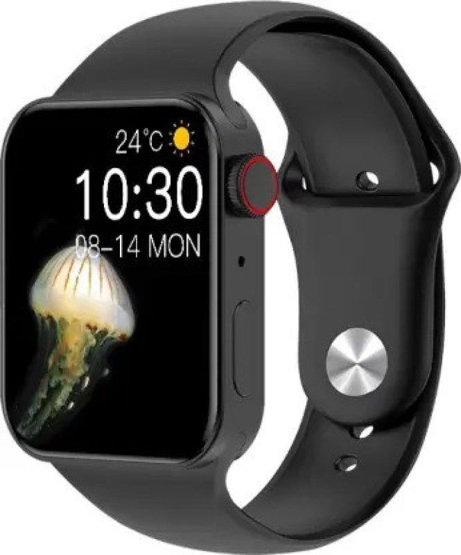 Nitisha T100 Plus Series 7 Smart Watch 2022 Sports Gym Heart Rate Wireless Fitness Band Smartwatch  (Black Strap, Free)