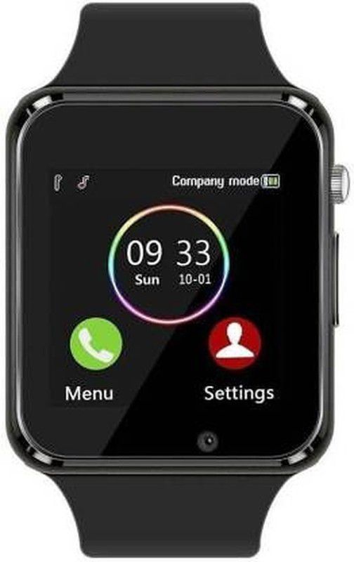 Cyxus 4G Android smart 4G calling mobile watch Smartwatch  (Black Strap, Free)