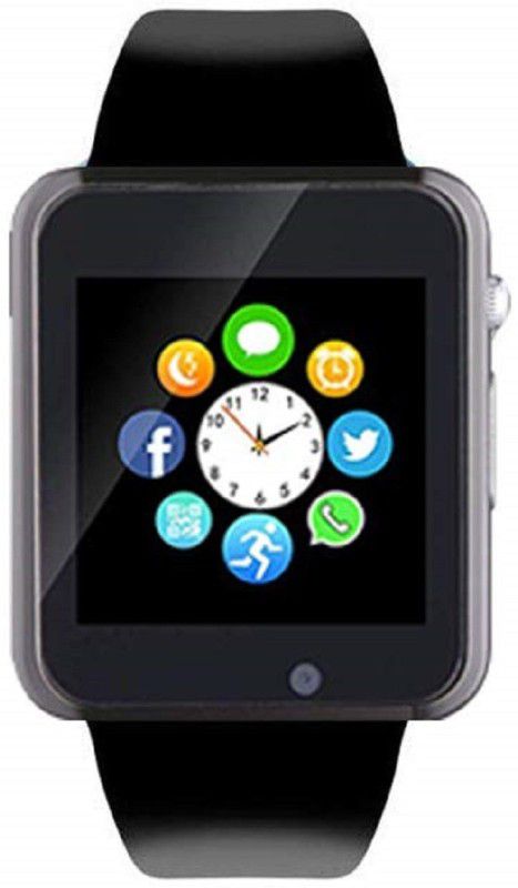 WONDERWORLD ™ Bluetooth SIM Card Support Smartwatch Smartwatch  (Black Strap, Free Size)
