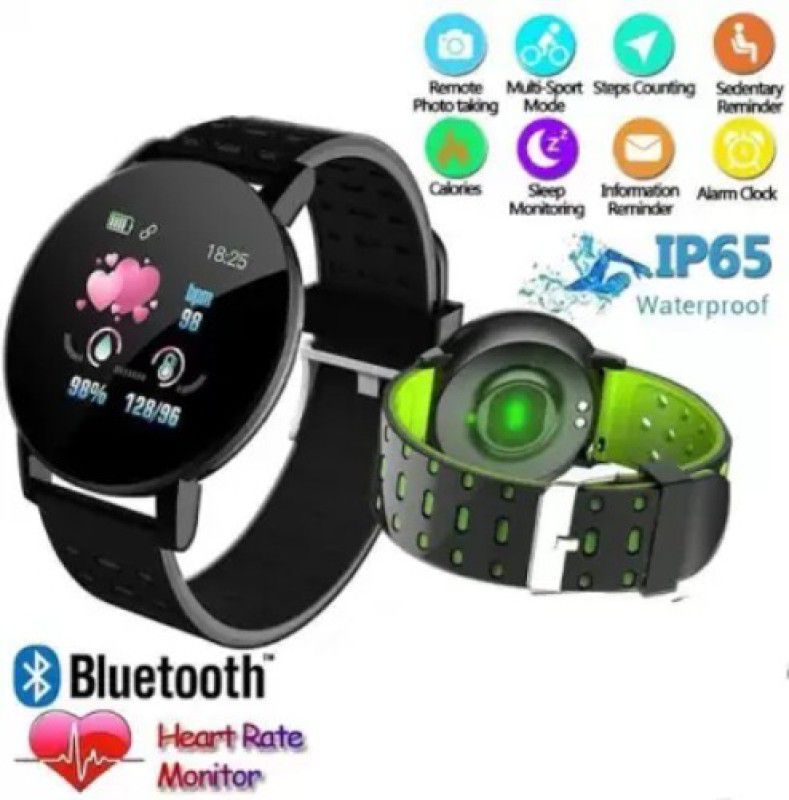 Clairbell BQN_249G_ID119 Smart band  (Black Strap, Size : Free Size)