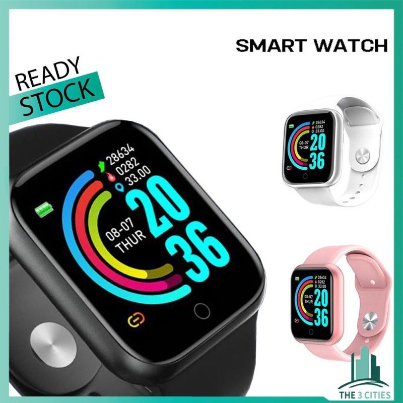 Bymaya JYD_9 Y68 Plus Unisex Smartwatch touchscreen Heart Moniter (BlackStrap Only) Smartwatch  (Black Strap, free)