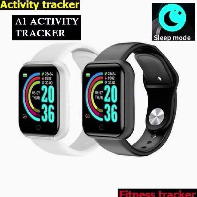 Bydye OP223_D20 LATEST HEART RATE STEP COUNT SMART WATCH BLACK(PACK OF 1) Smartwatch  (Black Strap, free)