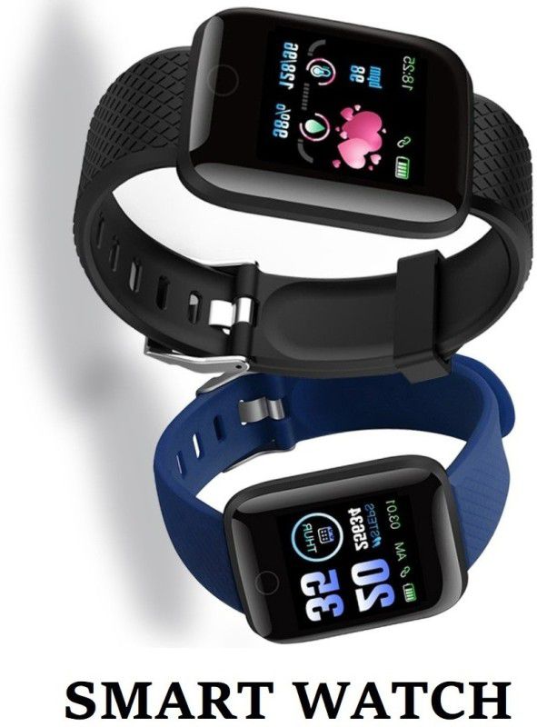 Ykarn Trades VI100_ID116 Digital Multi Sports Mode, Step Count Smart Watch Black(Pack of 1)  (Black Strap, Size : Free)