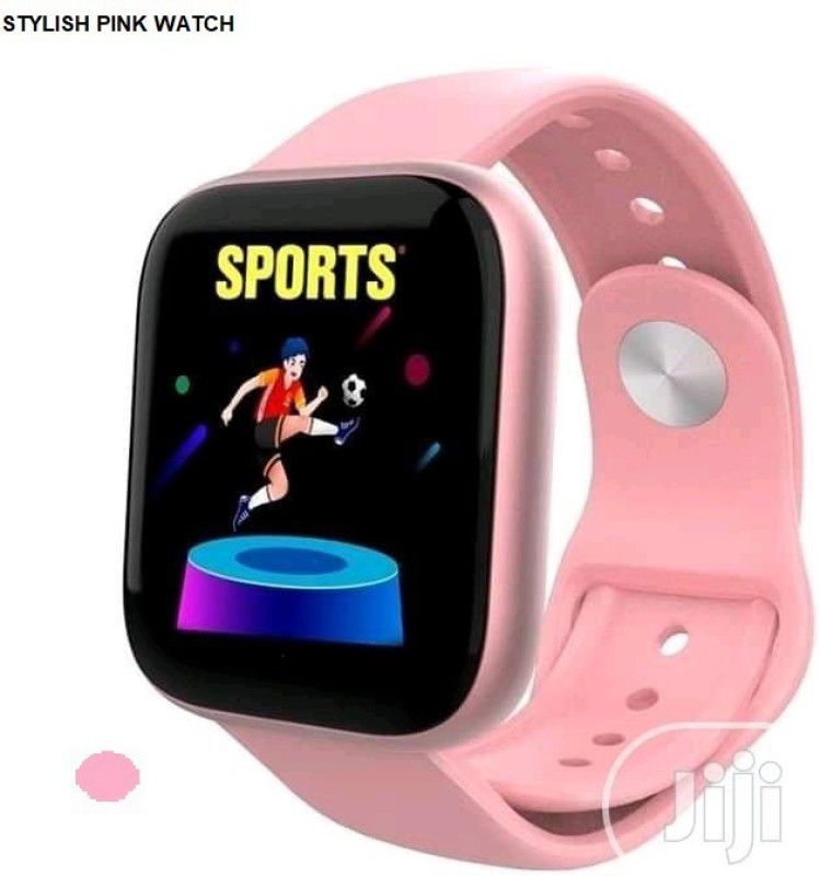 ACTARIAT D2560_D20PINK MAX STEP COUNT BLUETOOTH SMART WATCH BLACK(PACK OF 1) Smartwatch  (Pink Strap, Free)