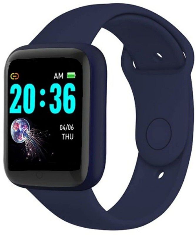 Smars D20 Bluetooth Smart Watch, Fitness Band Men, Women (Navy blue) Smartwatch  (Navy Blue Strap, FREE SIZE)