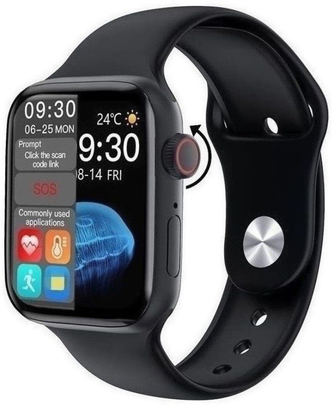 eHIKPLUS T55 Plus Daily Activity Tracker Smartwatch  (Black Strap, Free Size)