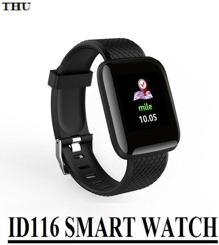 JOCOTO A246(ID116) ADVANCE HEART RATE SLEEP TRACKER SMART WATCH BLACK(PACK OF 1) Smartwatch  (Black Strap, free)
