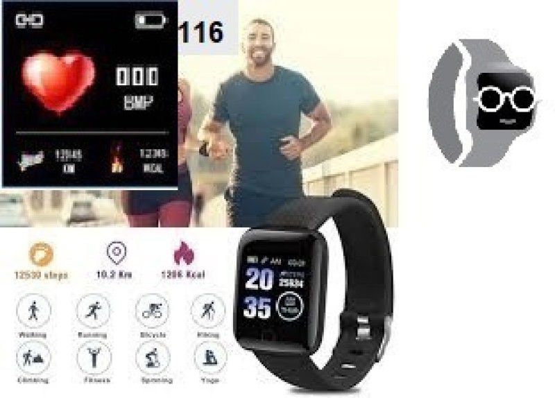 ACTARIAT A2624 ID116_PRO HEART RATE MULTI SPORTS SMART WATCH (PACK OF 1) Smartwatch  (Black Strap, Free)