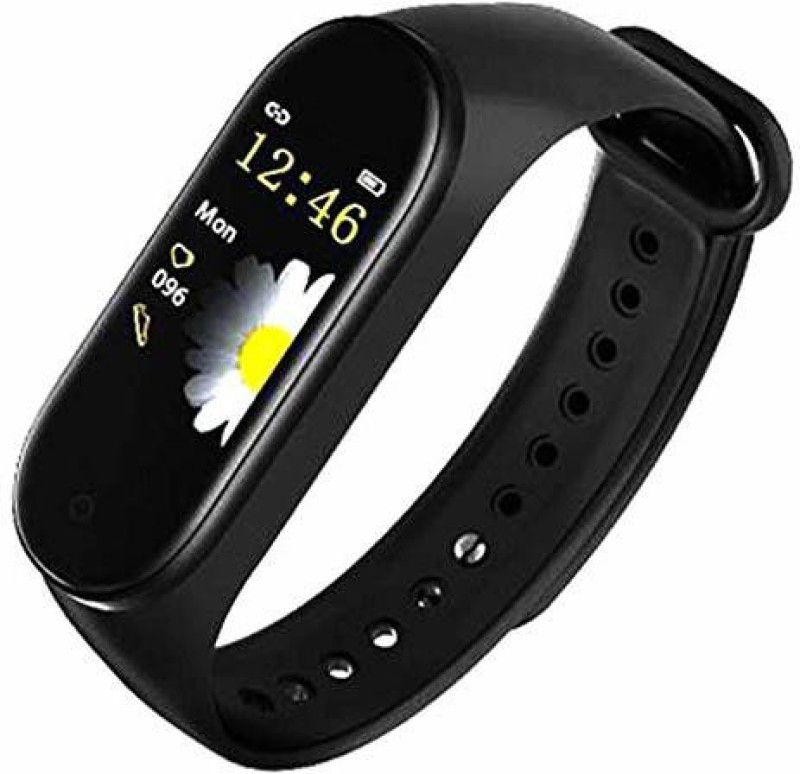NKL Activity Tracker / Heartbeat Watch  (Black Strap, Size : FREE)