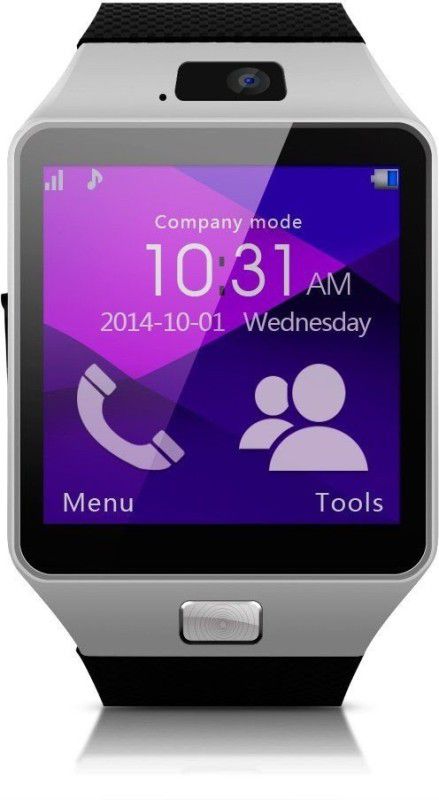 888 DZ09_01 phone Smartwatch  (Black Strap, Regular)