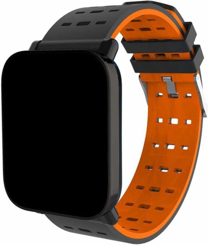 WONDERWORLD ®Smart Wrist Watch Heart Rate Monitor Smartwatch  (Black Strap, Free Size)
