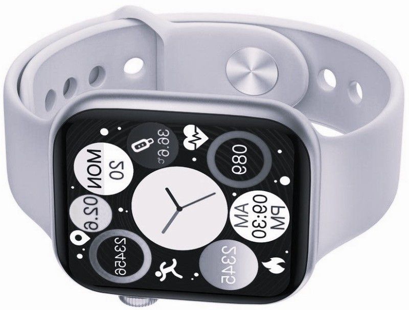JAMMY ZONES New Edition BT Smartwatch i7 Pro Max Advance Fitness Tracker,Calling J434 Smartwatch  (White Strap, Free)