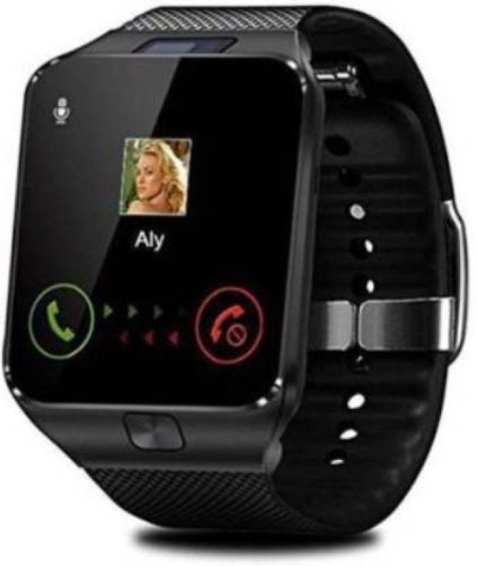 KDM ENTERPRISES DZ09 Bluetooth Calling Camera Smartwatch with 4G Support,SD card sim supportK110 Smartwatch  (Black Strap, Free Size)