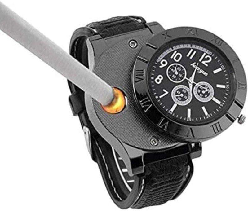 Globalspectra watch lighter 009 Smartwatch  (Black Strap, free)