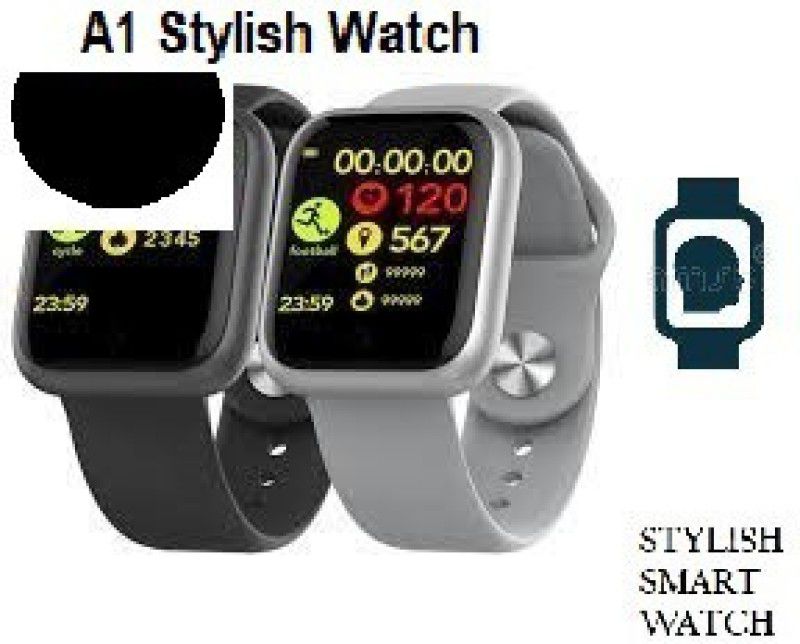 Actariat S165 D20_PLUSFITNESS TRACKER MULTI SPORTS SMART WATCH BLACK(PACK OF 1) Smartwatch  (Black Strap, Free)
