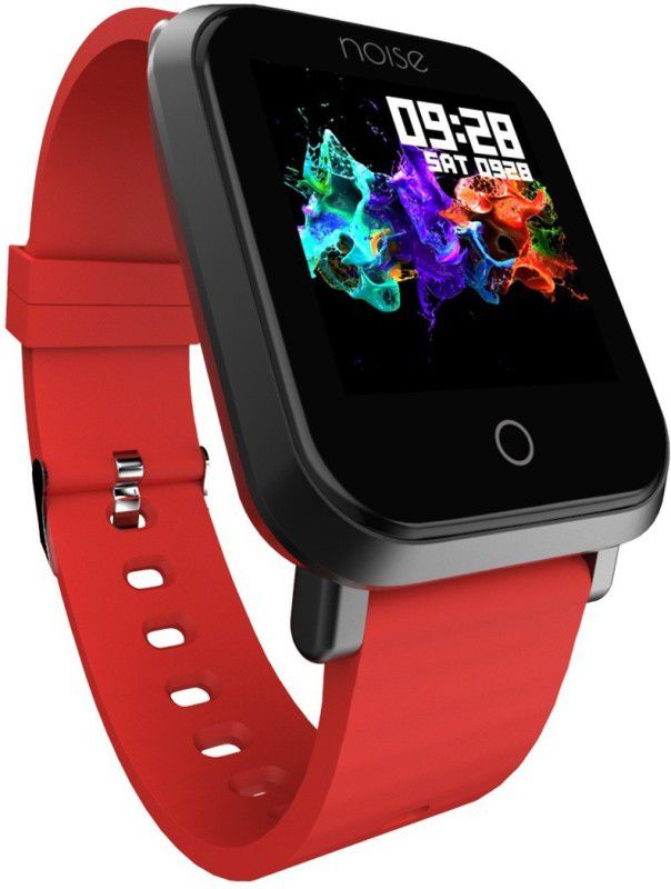 Noise Colorfit Pro Smartwatch  (Red Strap, Free)