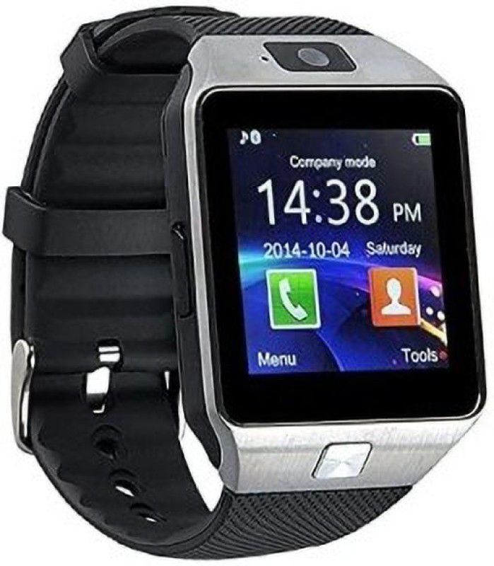 rightex DZ09 SMART WATCH WITH SIM AAND MEMORY CARD SLOT Smartwatch  (Black Strap, FREE)