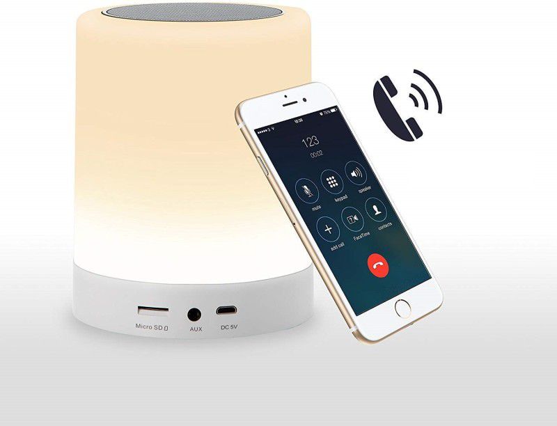 NKL Touch Lamp 010 Bluetooth Speaker / TF Card / AUX-IN Supported 7 Color Changing Speaker Mod  (Compatible only with ALL BLUETOOTH SMARTPHONE SUPPORTED)