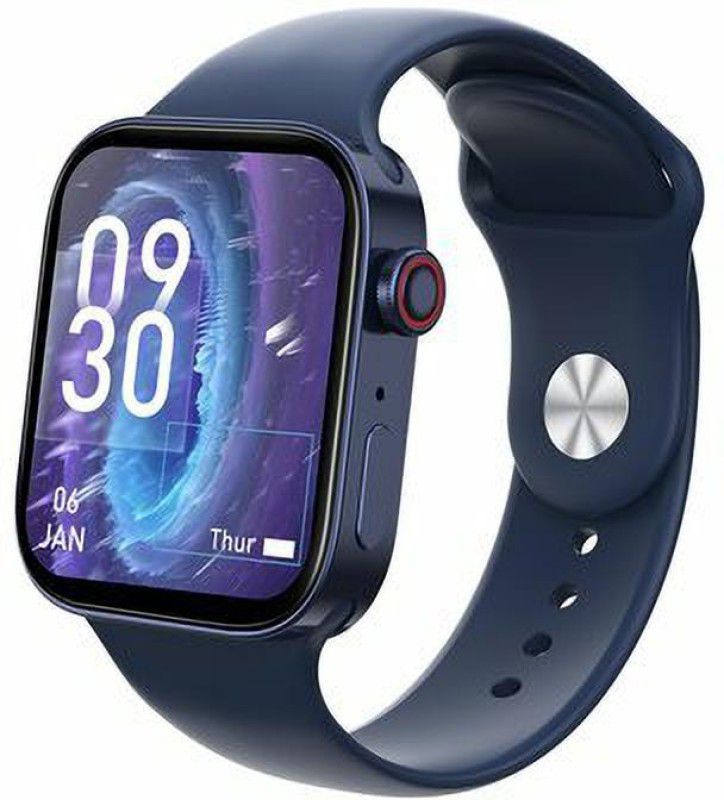 Grow Up I8 PRO MAX WATCH Smartwatch  (Black, Cream, Blue Strap, FREE)