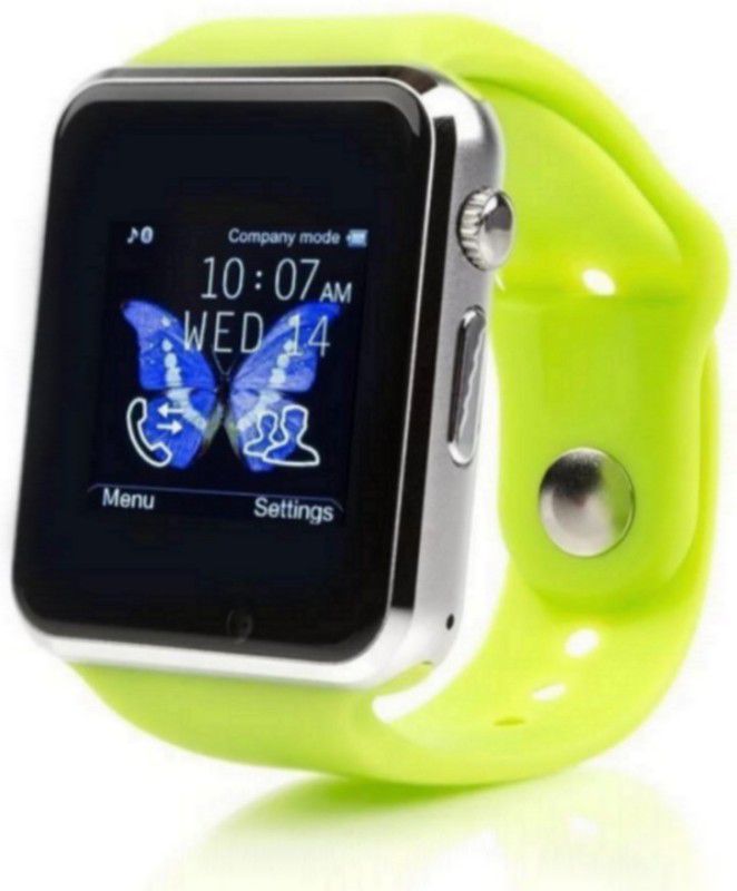N-WATCH 4G OP.PO A1 Sim Calling And Android & IOS Smartwatch  (Green Strap, Free)