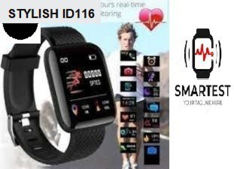 ACTARIAT A20 ID116_PRO HEART RATE MULTI SPORTS SMART WATCH (PACK OF 1) Smartwatch  (Black Strap, Free)