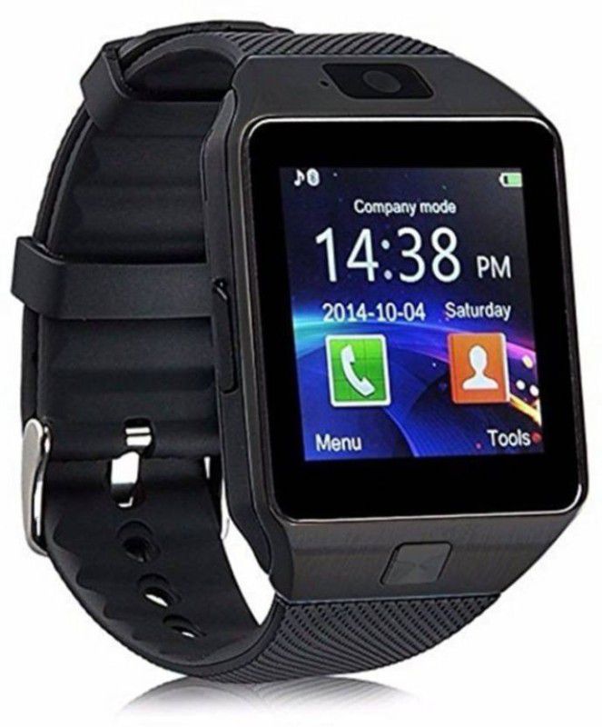 KOHINOOR DZ09 Bluetooth Smart Watch Smartwatch  (Black Strap, FREE)