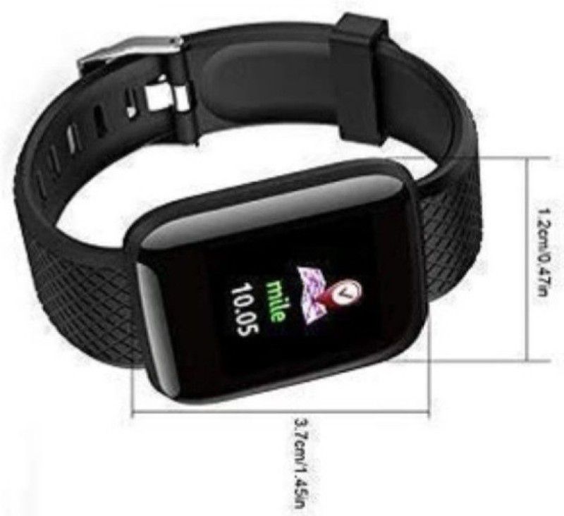 Ykarn Trades ID116 Best fitness band for unisex  (Black Strap, Size : Free size)