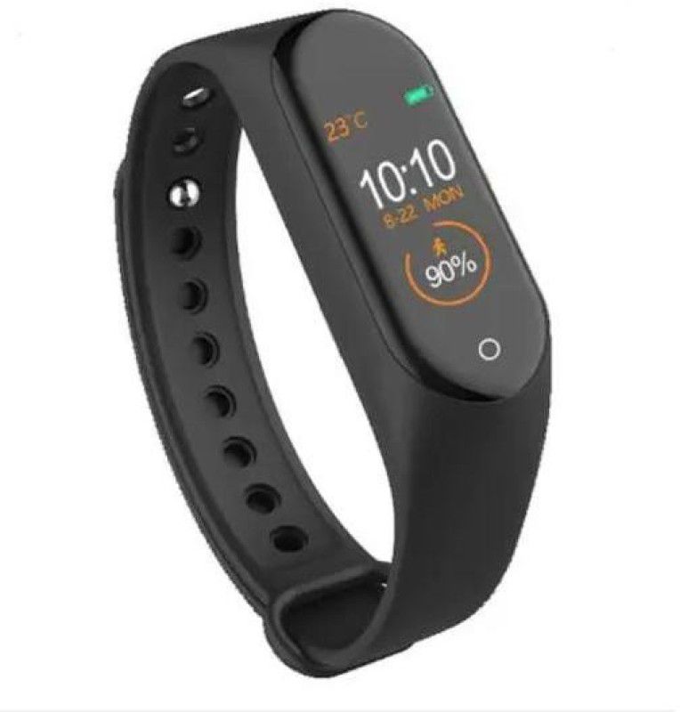 REINVENTORS M4 Bluetooth Fitness Wrist Smart Band  (Black Strap, Size : Free)