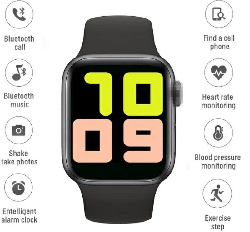 IC PLUS T 500 Smart Watch Strap Smartwatch  (Multicolor Strap, FREE SIZE)