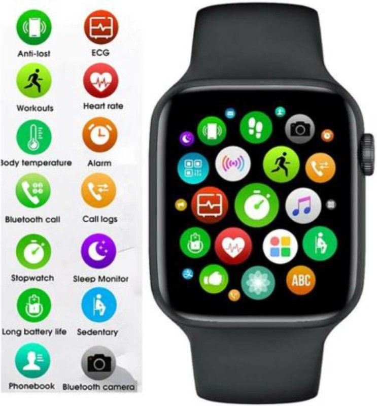 Clairbell AWE_842_W26+ Smart Watch Bluetooth Calling Faces 50+ Full Touch Display Smartwatch  (Black Strap, Free Size)