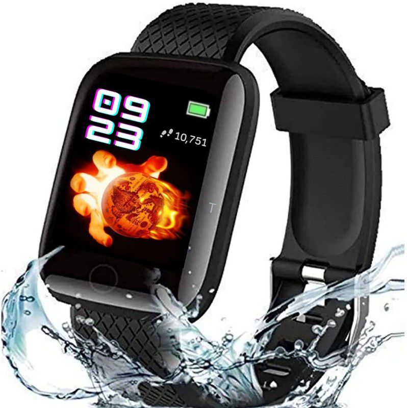 SEENATRADERS Smart Watch android Wristband Fitness Sport fitness smart watch for Boys & Girls Smartwatch  (Black Strap, FREE)