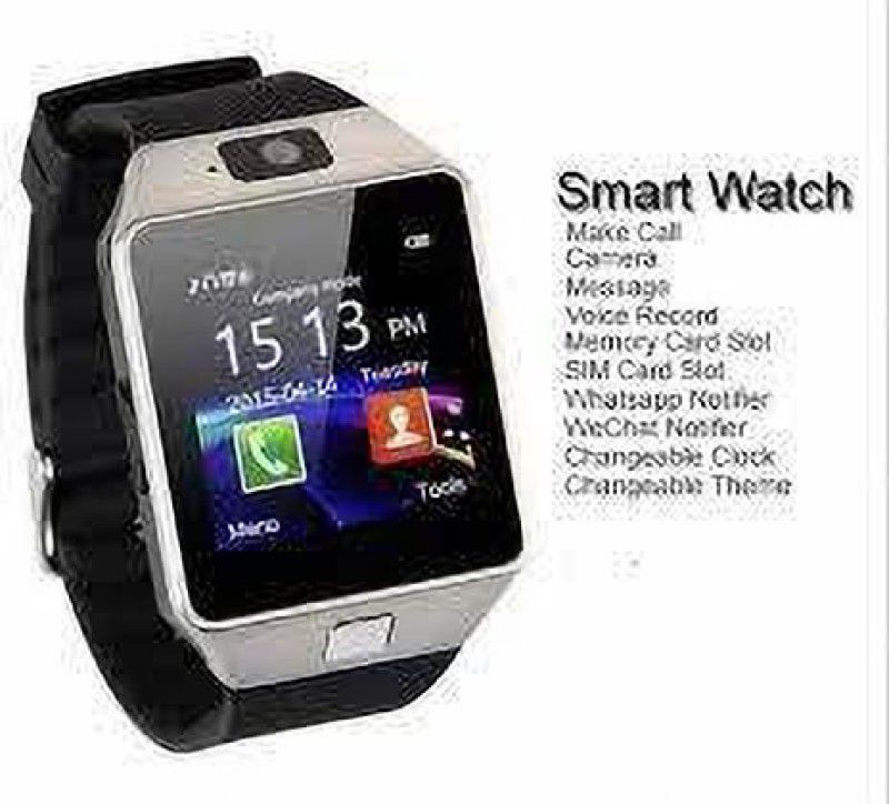 GUGGU NEB_228P Dz09 Smart Watch Smartwatch  (Black Strap, Free Size)