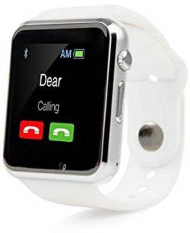 Gazzet 4G A1 Black watch, calling Smartwatch  (White Strap, Free)