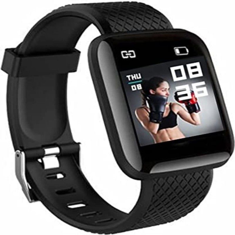 Y2H Enterprises ID116 waterproof watch for callig Smartwatch  (Black Strap, Free)